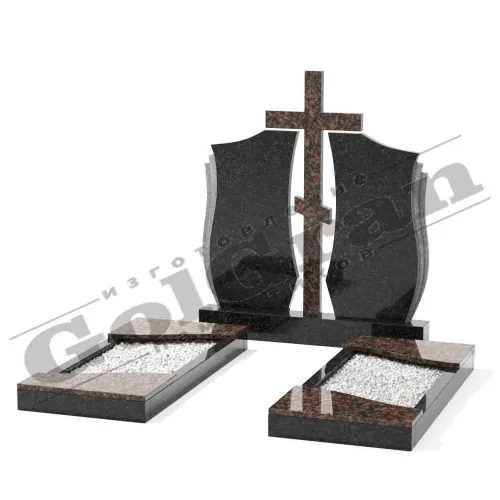 Мемориальный комплекс из карельского гранита и дымковского К-63