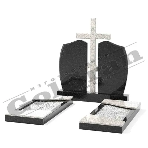 Мемориальный комплекс из карельского гранита и мансур К-62